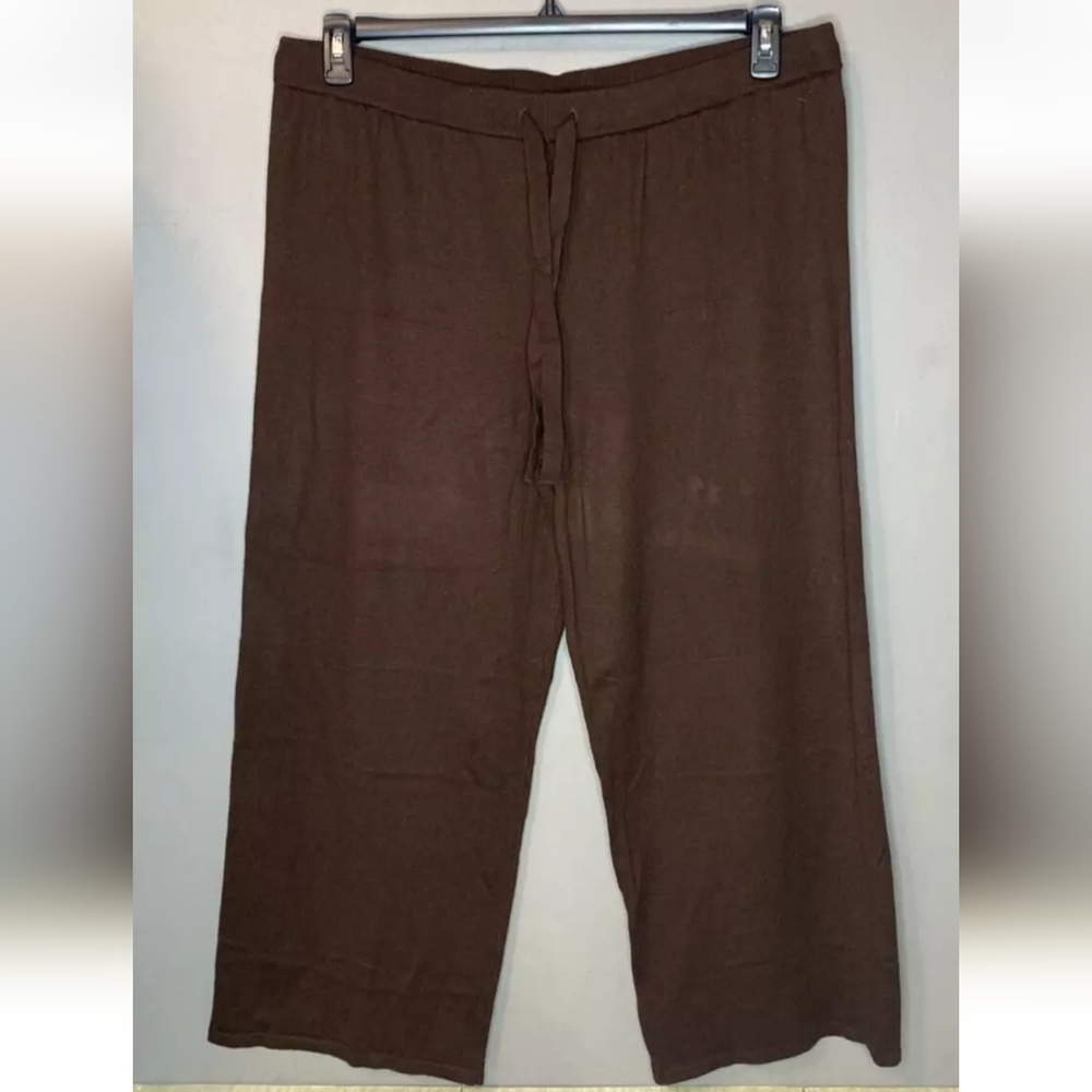 Cashmere Blend Wide Leg Pant. Women's Rib Waistband. Member's Mark